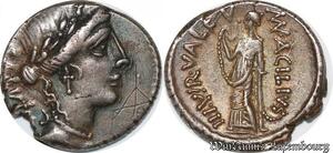 S6286 Roman Empire Rare Acilia 49 AC Denier denarius Salvtis Argent Silver ->Faire Offre