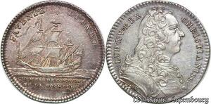 S6401 Jeton Token Louis XV Chambre Commerce La Rochelle 1715 1774 Argent Silver SUP !
