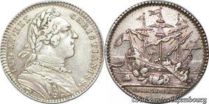 S6404 Jeton Token Louis XV Chambre CommerceLa Rochelle Argent Silver SUP !