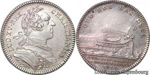 S6408 R2 Jeton Louis XV Chambre CommerCebordeaux émission 1750 Argent SUP !