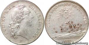 S6410 Jeton Token Louis XV secrètaires du RoiI 1731 Argent Silver