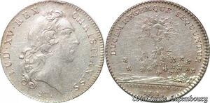 S6412 Jeton Token Louis XV secrètaires du RoiI 1731 Argent Silver