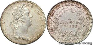 S6416 Jeton Louis XV Protecteur Académie Françoise A Immortalité VivI SUP