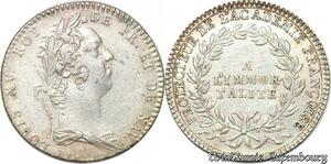 S6417 Jeton Louis XV Protecteur Académie Françoise A Immortalité VivI SUP