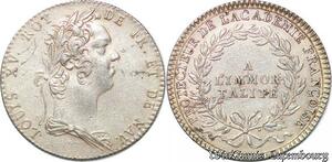 S6420 Jeton Louis XV Protecteur Académie Françoise A Immortalité VivI SUP