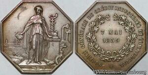 S6439 Jeton Société générale crédit industriel commercial 1859 Argent SUP