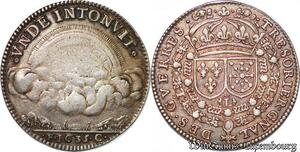 S6523 Très Rare Jeton Sous Louis XIII ordinaire guees Jean de Montmort Argent