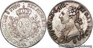 S6532 Rare 1/2 Ecu Louis XVI 1784 A Paris Argent Silver TTB++ ->Faire Offre