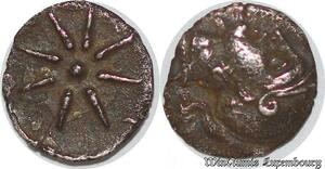 S6577 Grèce Corcyra 400 av JC Hemiobol Tête Casquée Roue 8 rayons Argent SUP