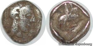 S6579 Kilikien 378 372 Obole Tarsos tête gauche Satrap Datames Silver