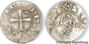 S6599 Crusaders Antioch Denier Bohémond III 1149-1163 Silver