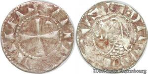 S6602 Crusaders Antioch Denier Bohémond III 1149-1163 Silver