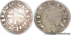 S6603 Crusaders Antioch Denier Bohémond III 1149-1163 Silver