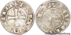 S6605 Crusaders Antioch Denier Bohémond III 1149-1163 Silver