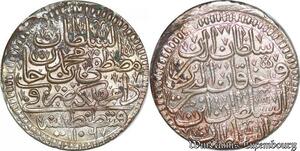 S6614 Turkey Kurus 1106/9 AH Türkei Mustafa II AH 1106-1115 Silver MS UNC