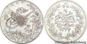 S6665 Egypte 20 Qirsh Adbul Hamid II 1327/6 Argent Silver ->Faire Offre