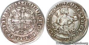 S6678 Provence frappe posthume Robert d'Anjou, carlin ou gillat immobilisé