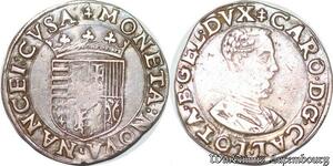 S6693 Loaine Duché de Charles III teston s.d 1574-1580 Nancy Argent Silver