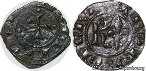 S6752 The Anjou 1266-1282 Brindisi Charles I of Anjou 1266-1285 Denier denaro