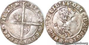 S6765 Flandres Comté de Philippe le hardi, gros à la mante Argent