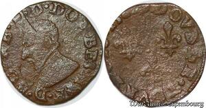 S6779 Dombes Principauté François II double tournois 3e type 1585 Trévoux